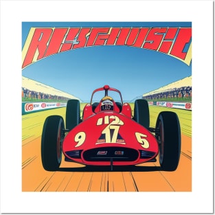 Vintage Finish Line F1 Racing Posters and Art